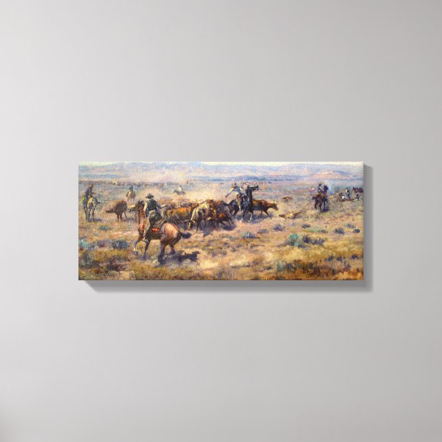 Toile Revue d'art par Charles Marion Russell (Recto)