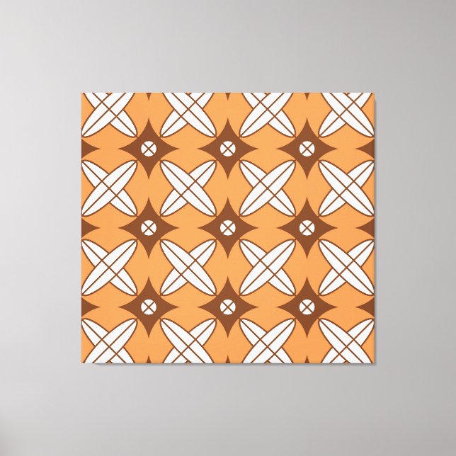 Toile Rhombus géométrique, motif vintage sans soudure. (Recto)