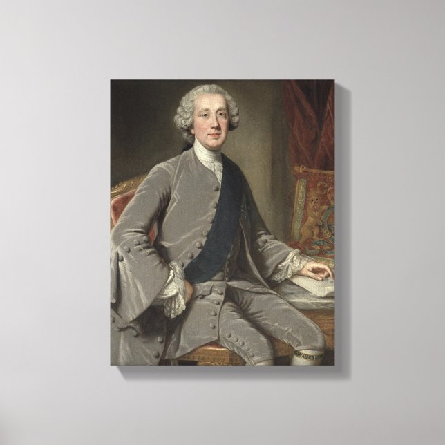Toile Richard Grenville, Earl Temple, vers 1760 (Recto)