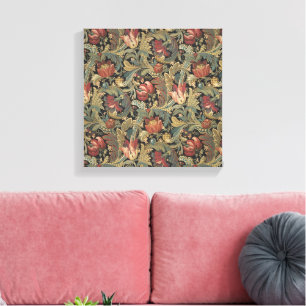 Toile Riche brocart de tapisserie florale antique victor