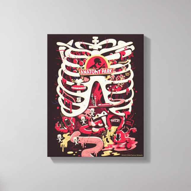 Toile RICK ET MORTY™ | Anatomie Park Rib Cage (Recto)