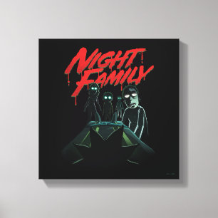 Toile RICK ET MORTY™ Famille de nuit