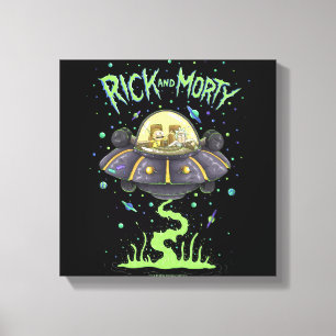 Toile RICK ET MORTY™  Graphique de vol spatial illustr