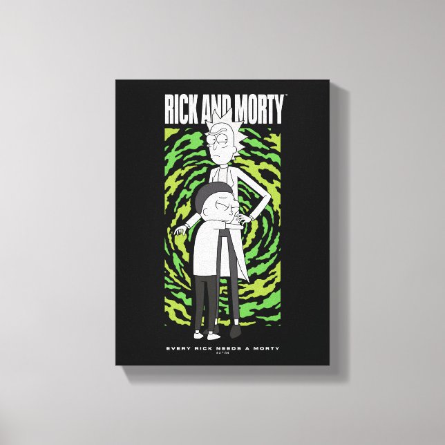 Toile RICK ET MORTY™ | Morty Hugging Rick (Recto)