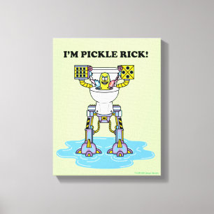 Toile RICK ET MORTY™   Pickle Rick Toilet Mech