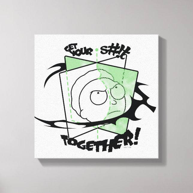 Toile RICK ET MORTY™ | Prenez votre S# ! t Together ! (Recto)