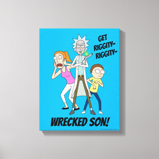 Toile RICK ET MORTY™ | Rick, Morty et Summer (Recto)