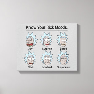 Toile RICK ET MORTY™   Rick's Moods