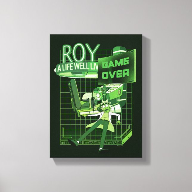 Toile RICK ET MORTY™ | Roy Une Vie Bien Vécue (Recto)