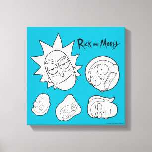 Toile RICK ET MORTY™   Smith Family Head