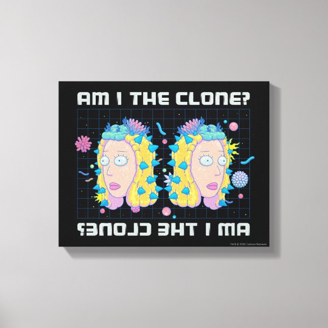 Toile RICK ET MORTY™ | Suis-Je Le Clone ? (Recto)