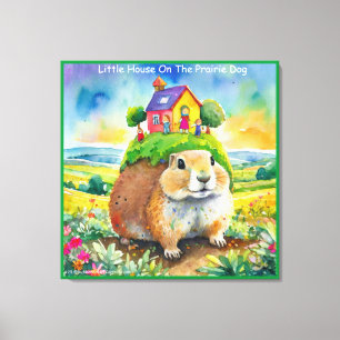 Toile Rick London Prairie Dog Life Bande Dessinée Étirée