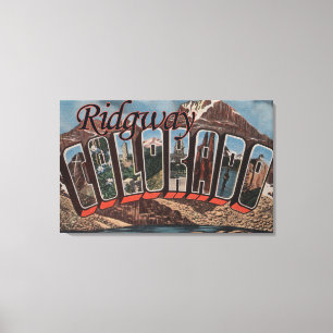 Toile Ridgway, le Colorado - grandes scènes de lettre