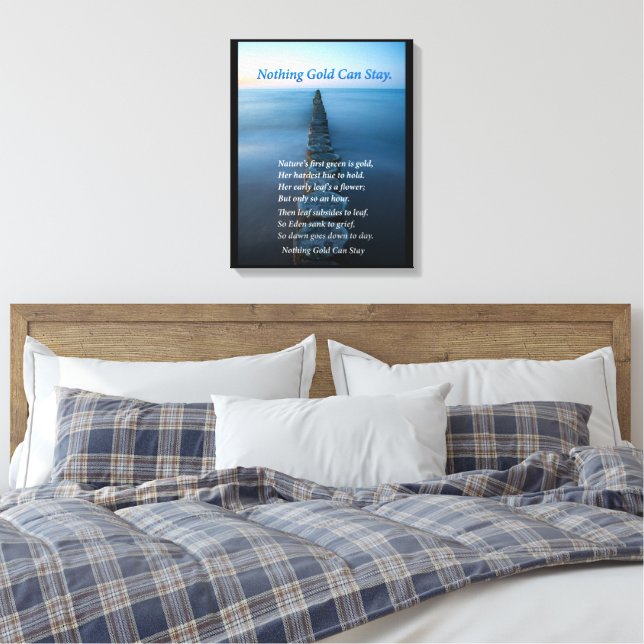 Toile Rien d'or ne peut rester Ocean Walkway (Insitu(Chambre))