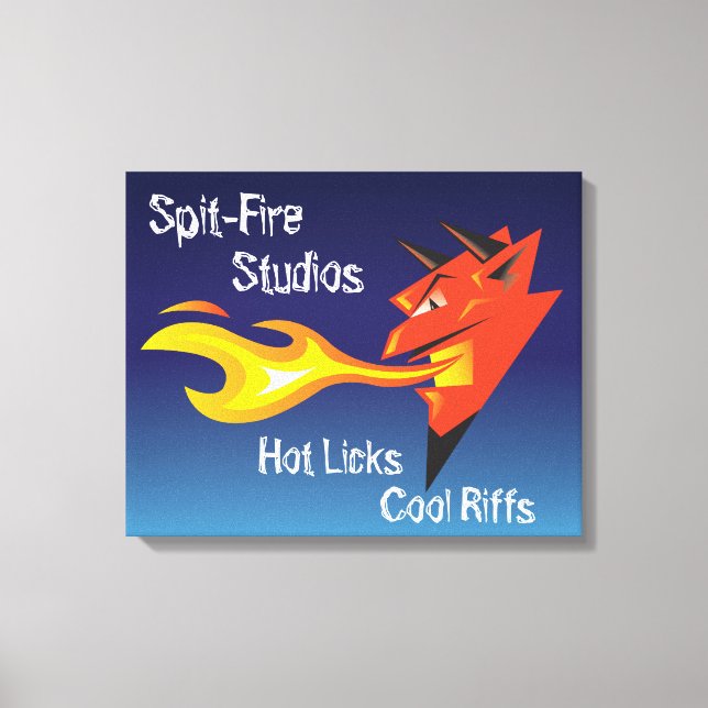 Toile Riffs de Cool du diable de feu_Hot Licks (Recto)