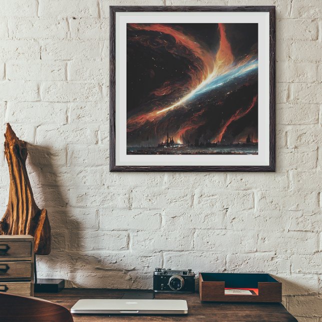 Toile Rift in Interstellar Space Premium Wrapped Canvas (Créateur téléchargé)