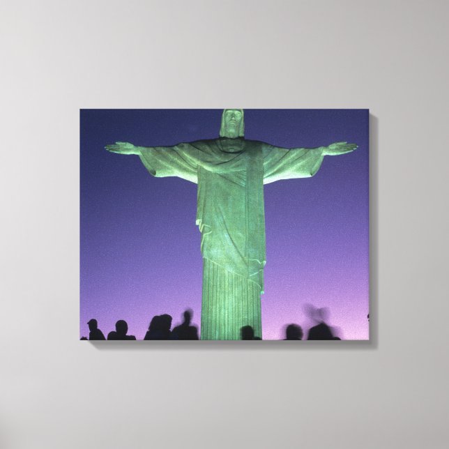 Toile Rio de Janeiro, Brésil. la statue du Christ sur (Recto)