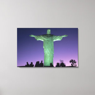 Toile Rio de Janeiro, Brésil. la statue du Christ sur