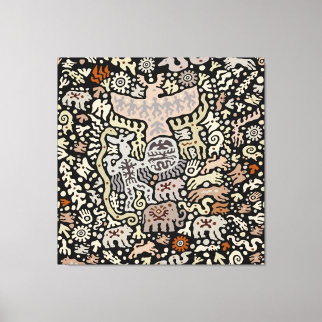 Toile Rituel Shaman Peyote (Recto)