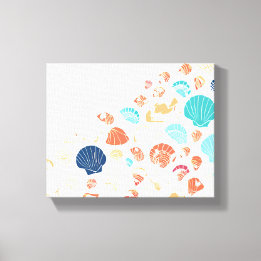 Toile Rivage de Coquillages