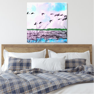 Toile Rivage plage bord de mer
