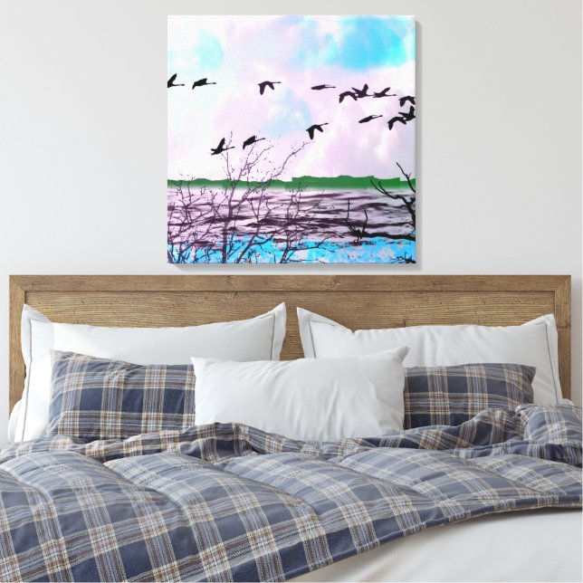 Toile Rivage plage bord de mer (Insitu(Chambre))