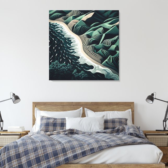 Toile Rivages sereins (Insitu(Chambre))