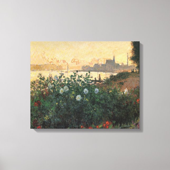 Toile Rive fleurie, Argenteuil - Claude Monet (Recto)