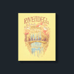 Toile RIVENDELL™ Fellowship Watercolor Illustration<br><div class="desc">Escape to the hidden valley of Rivendell™ with this enchanting Lord of the Rings™ design inspired by the beauty and serenity of the Elven refuge. Featuring graceful bridges, cascading waterfalls, and elegant architecture nestled among autumn-kissed trees, this artwork captures the peaceful majesty of the Last Homely House. The Fellowship travels...</div>