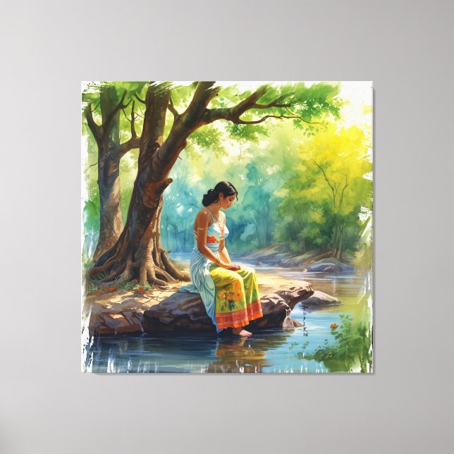 Toile River of Thoughts Wall Art (Recto)