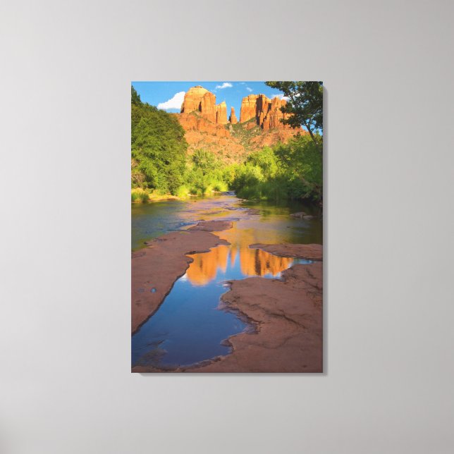 Toile Rivière à Red Rock Crossing, Arizona (Recto)
