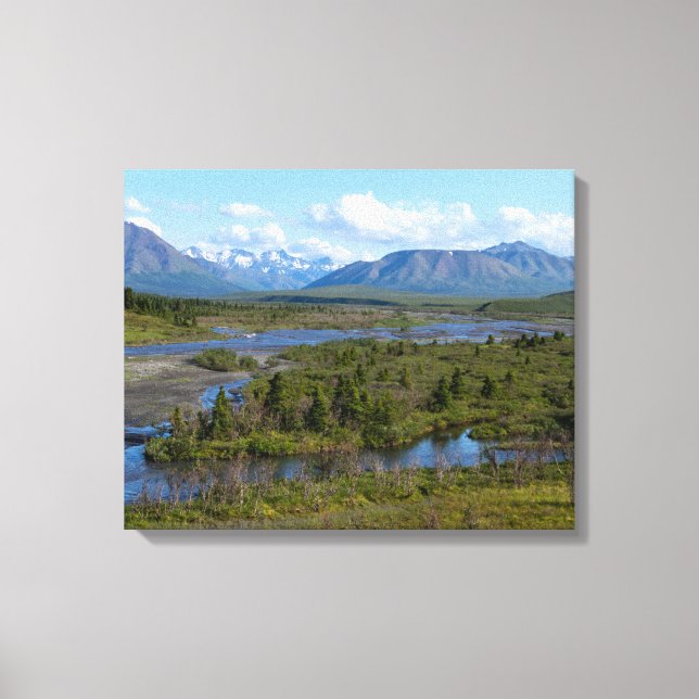 Toile Rivière et Montagnes (Recto)