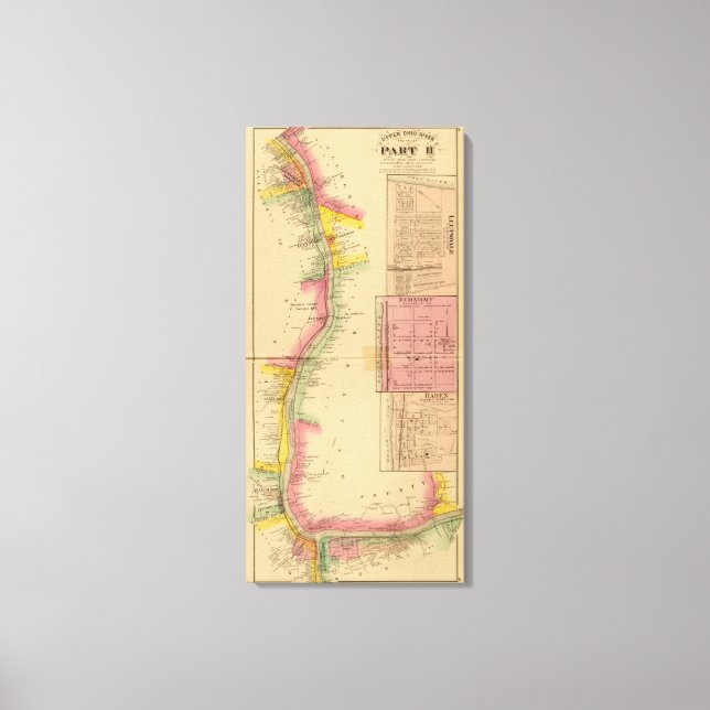 Toile Rivière et vallée de l'Ohio supérieur (Recto)