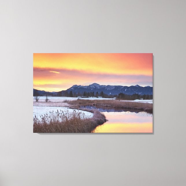 Toile Rivière Froide Avec Neige (Recto)