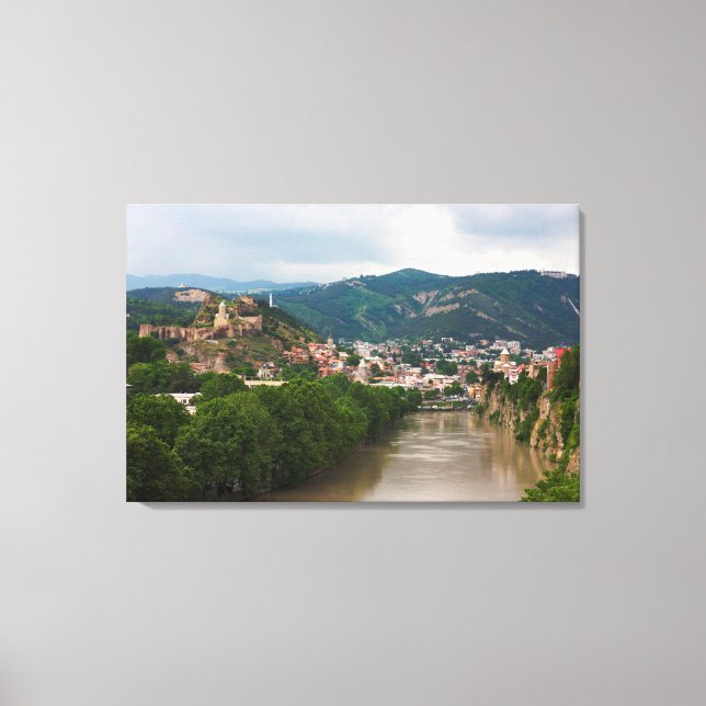 Toile Rivière Mt'k'vari coulant, Tbilisi (Recto)