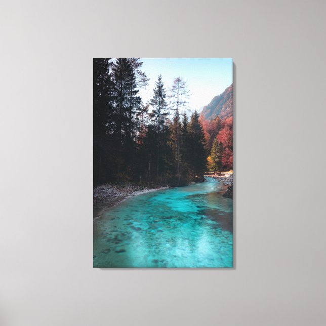 Toile Rivière Smaragd en Mojstrana (Recto)