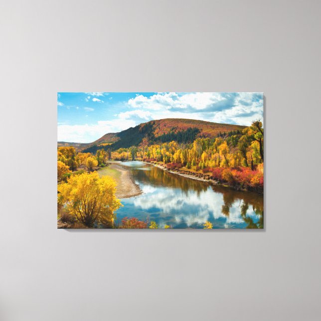 Toile Rivière Yampa en automne (Recto)