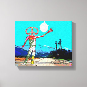 Toile Road to Peace par l'artiste Diamante Luz