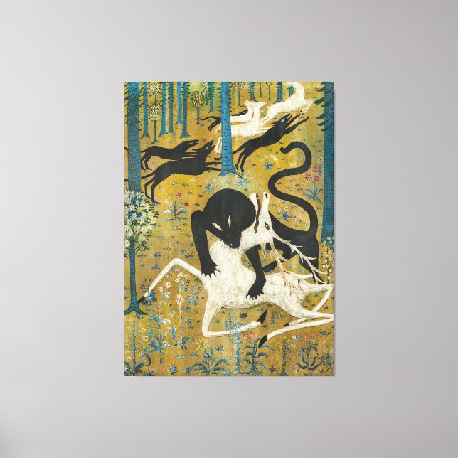 Toile Robert Winthrop Chanler - Leopard and Deer (1912) (Recto)