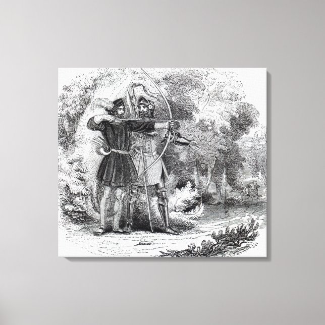 Toile Robin des Bois et Little John (Recto)