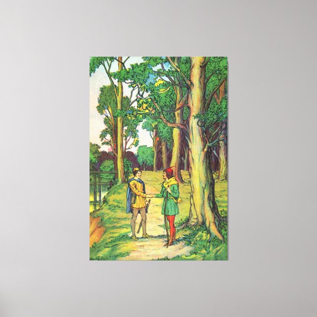 Toile Robin Hood Et Little John (Recto)