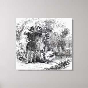 Toile Robin Hood et petit John