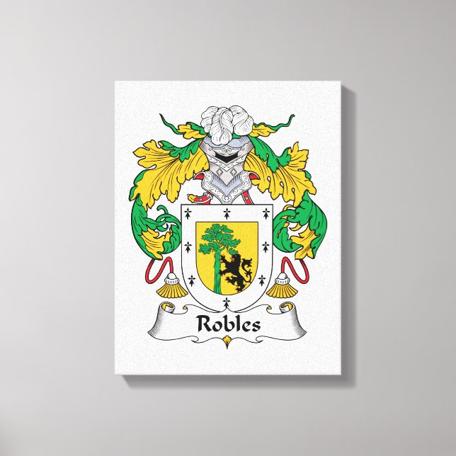 Toile Robles Family Crest (Recto)