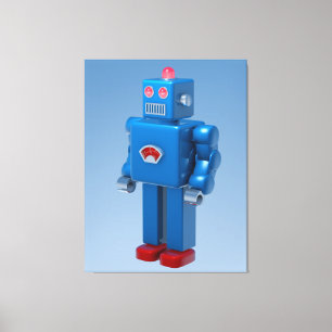 Toile Robot bleu