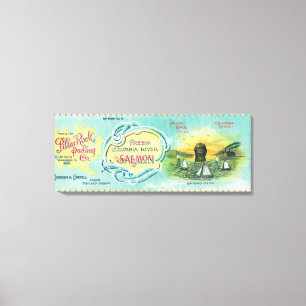 Toile Roche de pilier, Washington - saumon de roche de