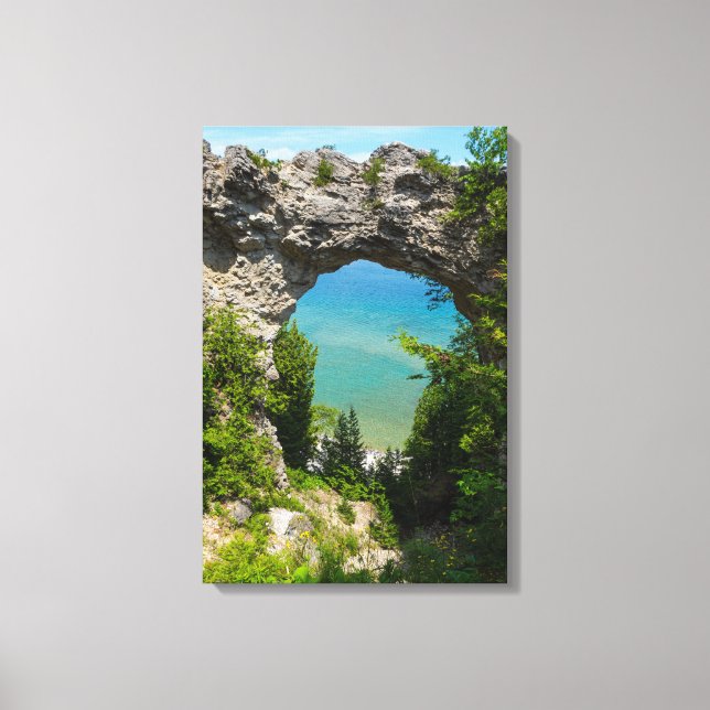 Toile Rocher de l'arche de Mackinac (Recto)