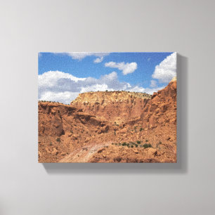 Toile Rochers rouges dans les montagnes du Nouveau-Mexiq