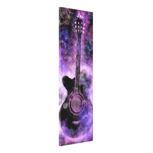 Toile Rock Music Guitar Canvas Print Purple - Peinture