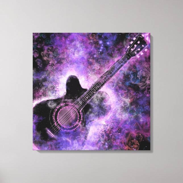 Toile Rock Music Guitare Canvas Imprimer (Recto)