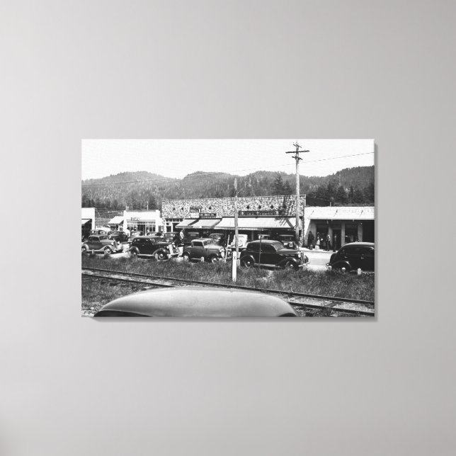 Toile Rockaway, Oregon - Section principale des affaires (Recto)